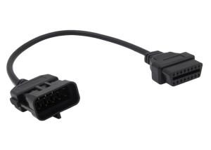 Quality OBD2 OBDII J1962 Female to Opel 10 Pin OBD1 Male Connector Cable wholesale
