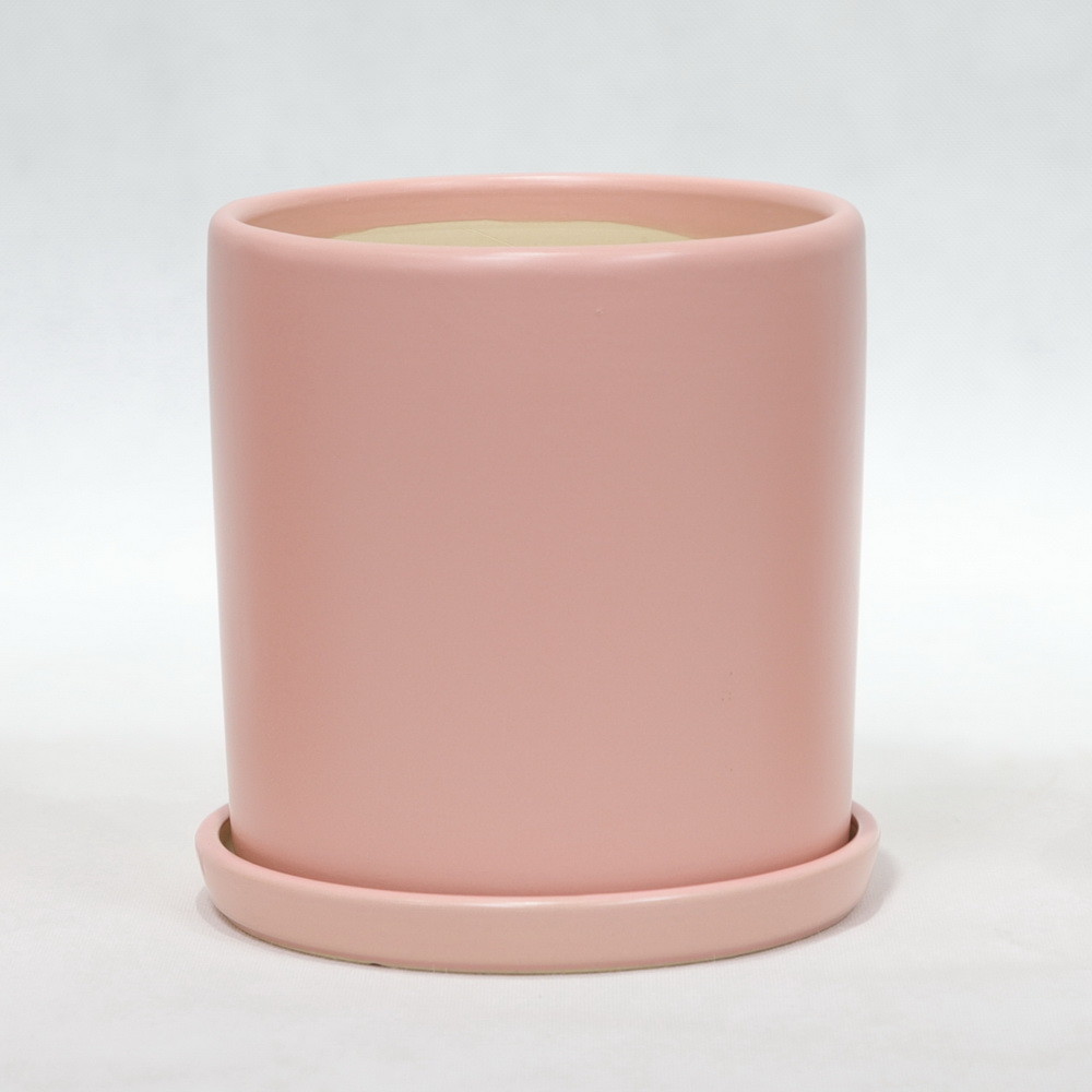 Fireproof High Glossy Finish Round Ceramic Pots For Plants