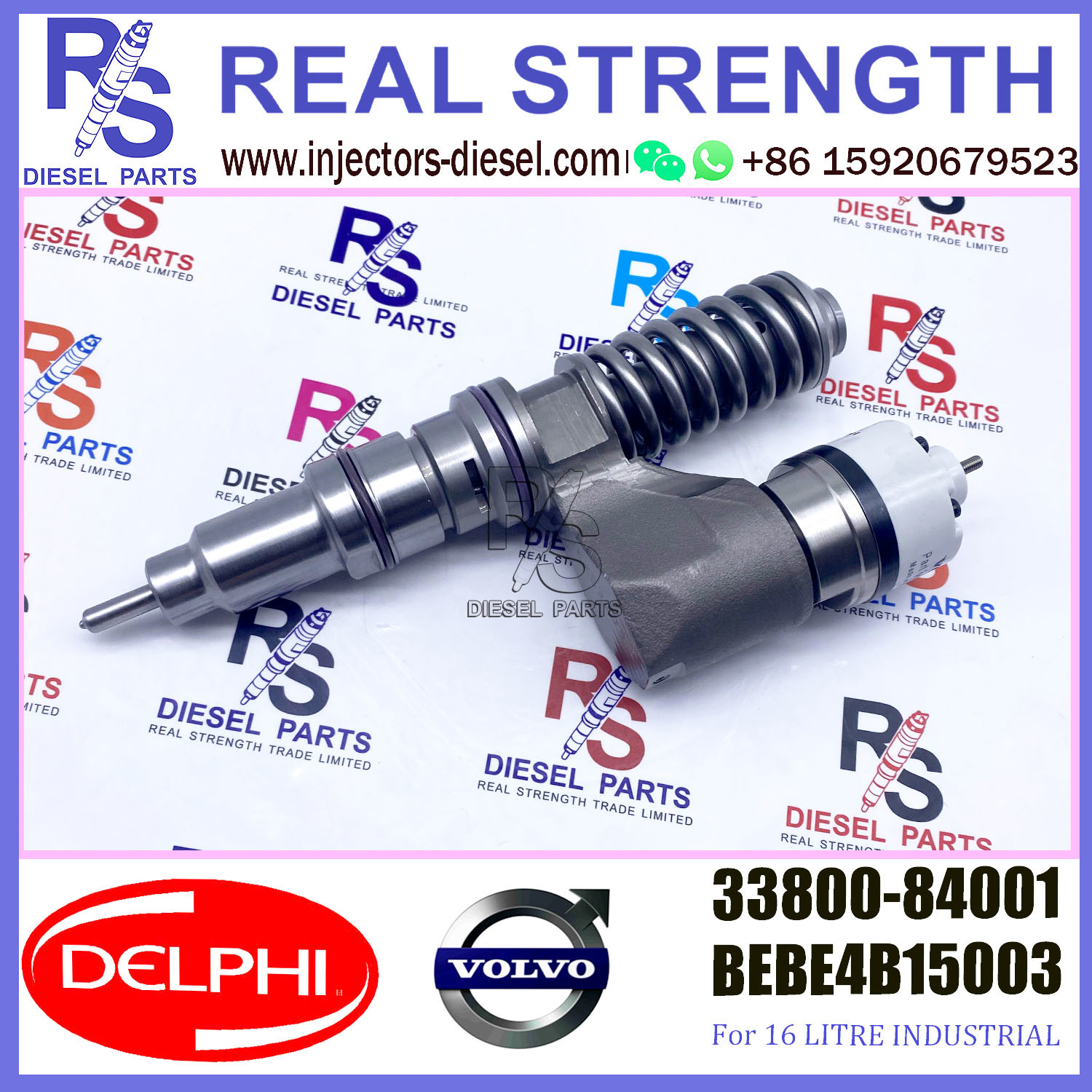 V-O-L-V injector 33800-84001 Diesel pump Injector DELPHI BEBE4B15003 A3 for L ENGINE EURO 2+