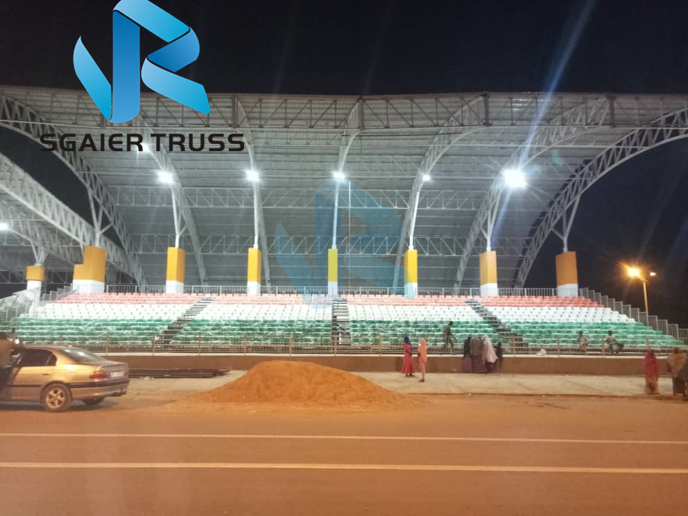 Movable Anti Uv Steel Grandstand 240mm Plastic Bleacher Seats Custom Length