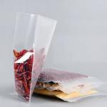 Vacuum Embossed Sealed Plastic Storage Bag Three Sides Sealed Food Vacuum Bag