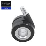 Silver Hollow Office Chair Castor For Swivel Chair 60mm Diameter Medical Cart