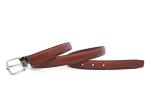 23mm Womens Genuine Leather Belt With Metal Loop Nickel Buckle Color