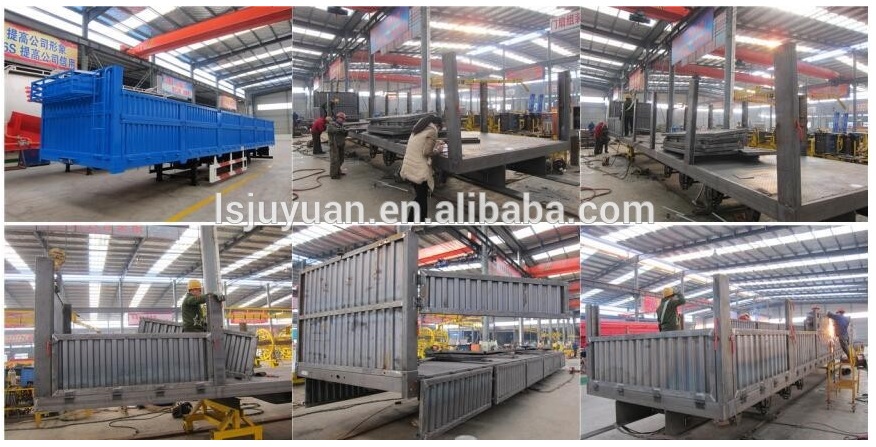 Sturdy AOTONG Cargo Board Semi Trailer with Side Tailgate and Durable Mechanical Parts