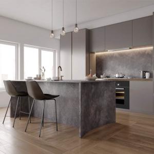 Quality Fibre Membrane PVC Kitchen Cabinets wholesale
