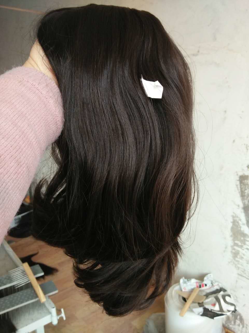 Brazilian Virgin Human Hair Kosher Wigs Naturual Color Natural Straight