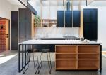 Quartz Countertop Commercial Kitchen Cabinets , L Shaped Kitchen Cupboards