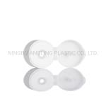 28mm Plastic Cap for Flip Top Cap Bottle in Ribbed White Colors Customized