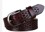 White Width 35mm Women's Fashion Leather Belts Custom Logo