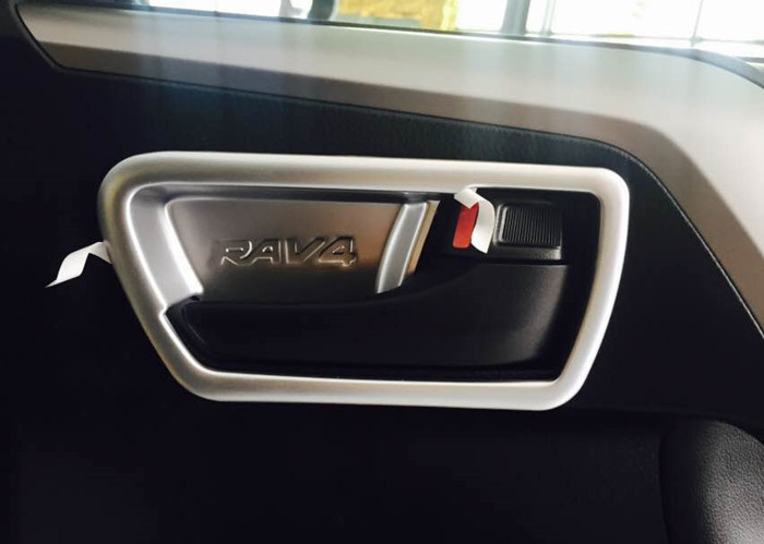 Chromed New Auto Accessories TOYOTA RAV4 2016 Interior Handle Inserts And Covers