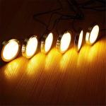 LED Puck Under Kitchen Cabinet LED Lights Cabinet Interiors Wall Light DC12V 2