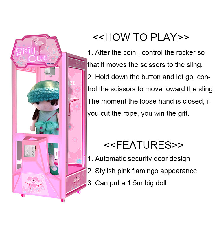 Single Cut Gift Vending Machine For Indoor Entertainment Center