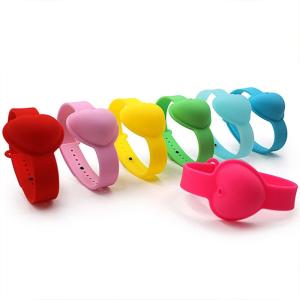 Quality OEM Logo 10ML Silicone Hand Sanitizer Wristband wholesale