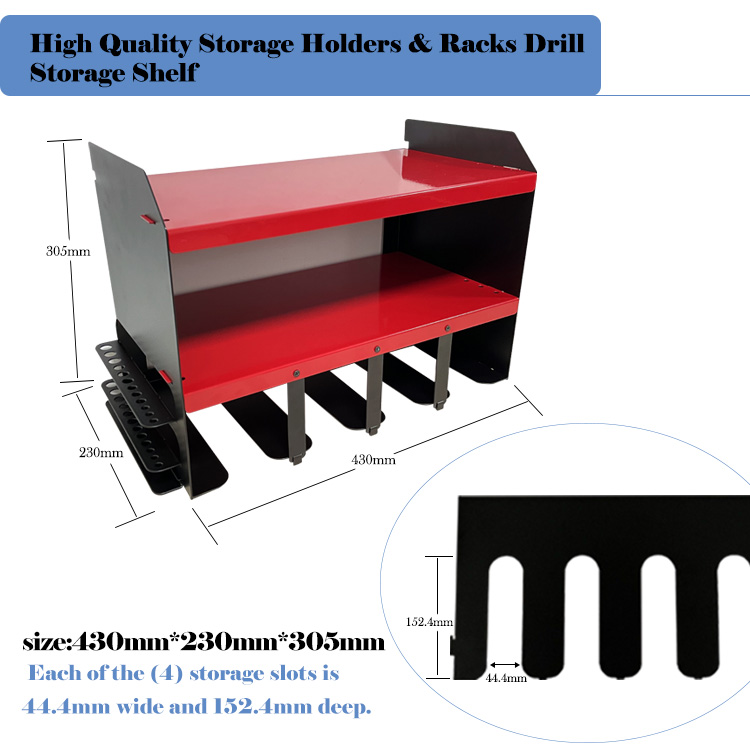 Power Tools Organizer Heavy Duty Wall Mounted Storage Rack Plastic Type Electric Drill