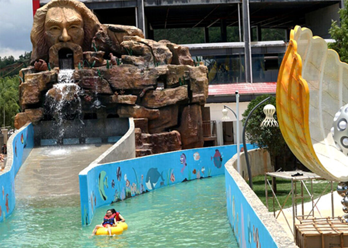 Family Fun Water Park Lazy River Artificial Pool With High - Pressure Air Pump