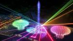 Self Designed Outdoor Laser Light Show With Music Dancing Water Fountain