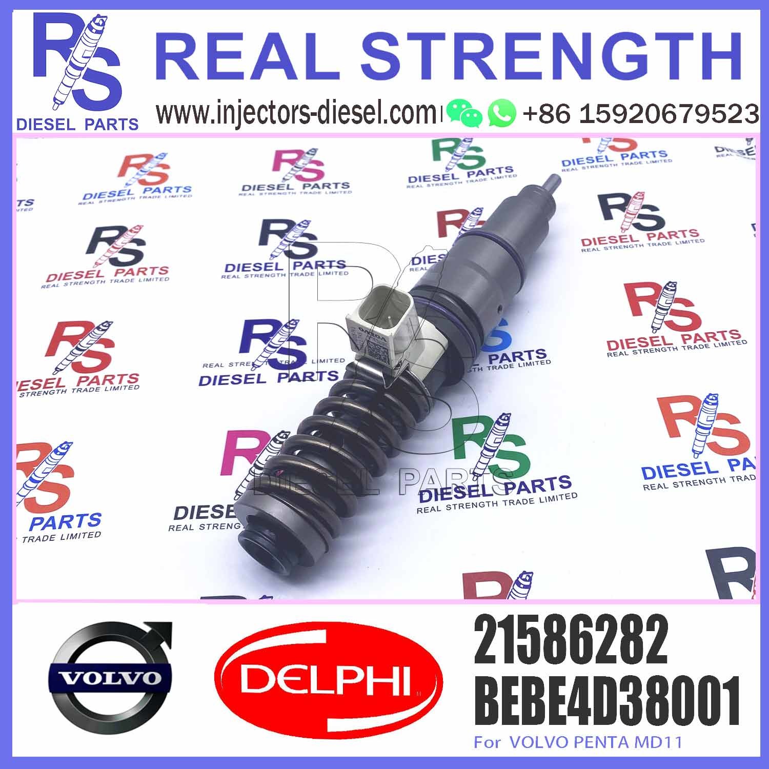 New Diesel Fuel Injector 21586282 BEBE4D38001 21586282 For V-O-L-V PENTA MD11