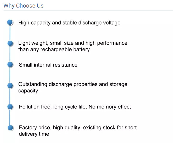 4000mah Li Ion Rechargeable Battery , 3.6V 26650 Lithium Batteries