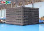 Air Inflatable Tent Black Big Commercial Outdoor Inflatable Cube Tent With Led