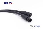 Waterproof Plastic M12 Circular Connector 6 Pin Cable Wire Connector