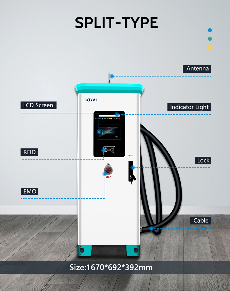 DC150V-1000V Input Voltage Fast Pile 240KW 180KW 120KW 150KW OCPP EV Charging Station