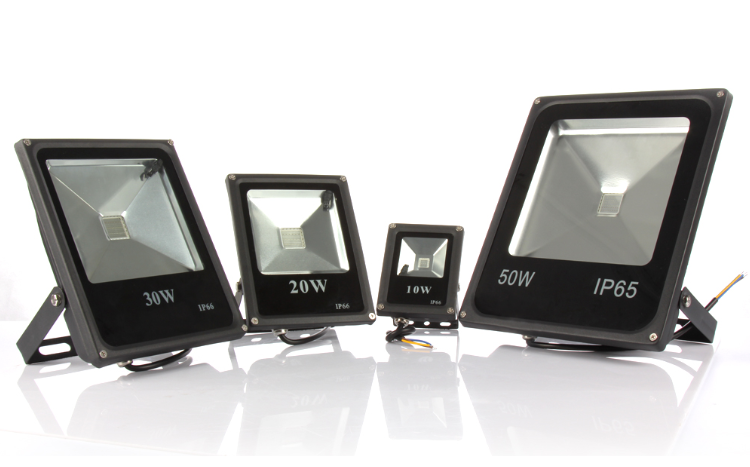 10w 20w 30w Outdoor LED Flood Lights , IP65 RGB LED Flood Lights Weather Proof