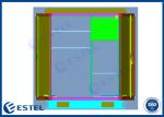 2 Compartment IP66 H1800mm Outdoor Electrical Cabinet