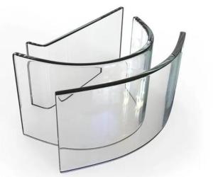 Quality 8mm Tempered Glass Panels Curved Toughened Glass For Building wholesale