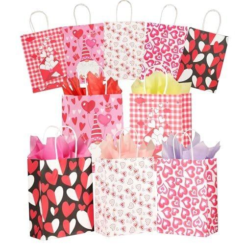 Industry Custom Good Tote Valentine's Day Gift Kraft Paper Bag with Hand Length