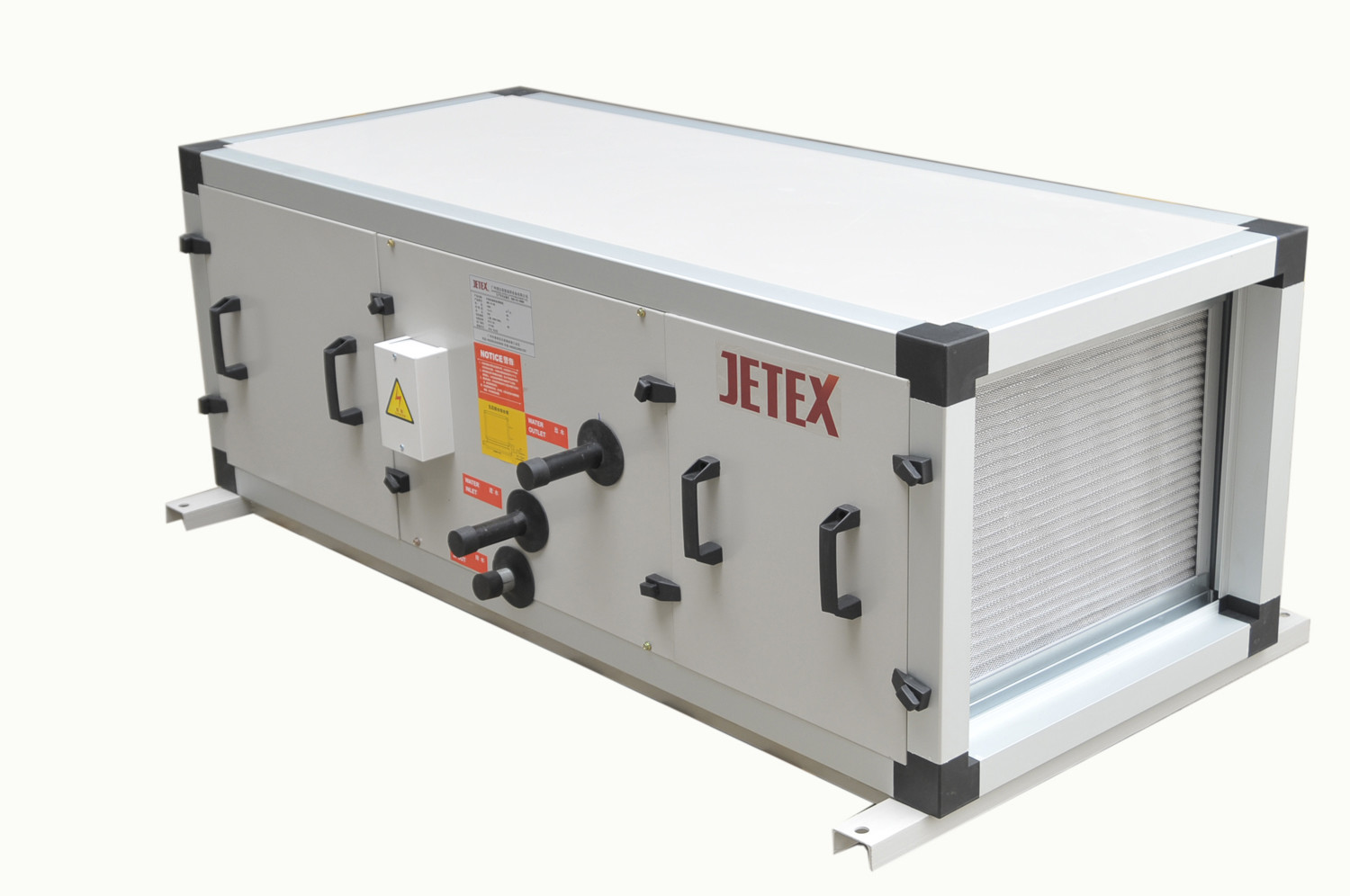 4 Rows-8 Rows Commercial HVAC Air Handling Units size Customized