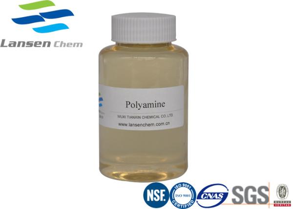 Light Yellow Liquid Polyamine Flocculant Purification Waste Water Treatment