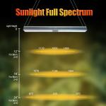 Hydroponics LED UV Supplemental Grow Light 600w 2.6μmol/J