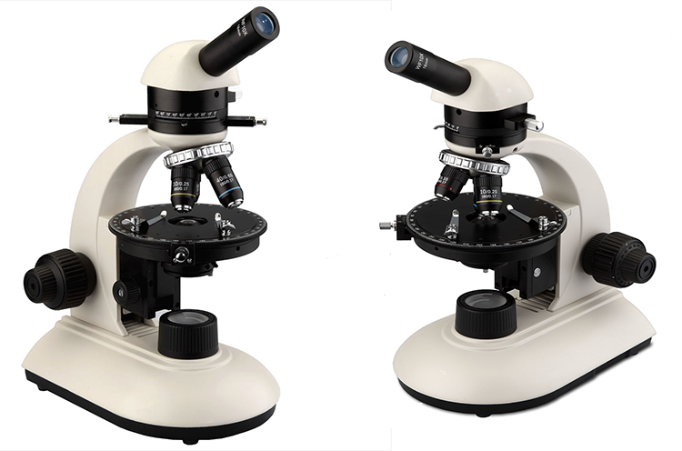 Monocular Head Polarizing Microscope Moved Bertrand Lens POL Round Stage