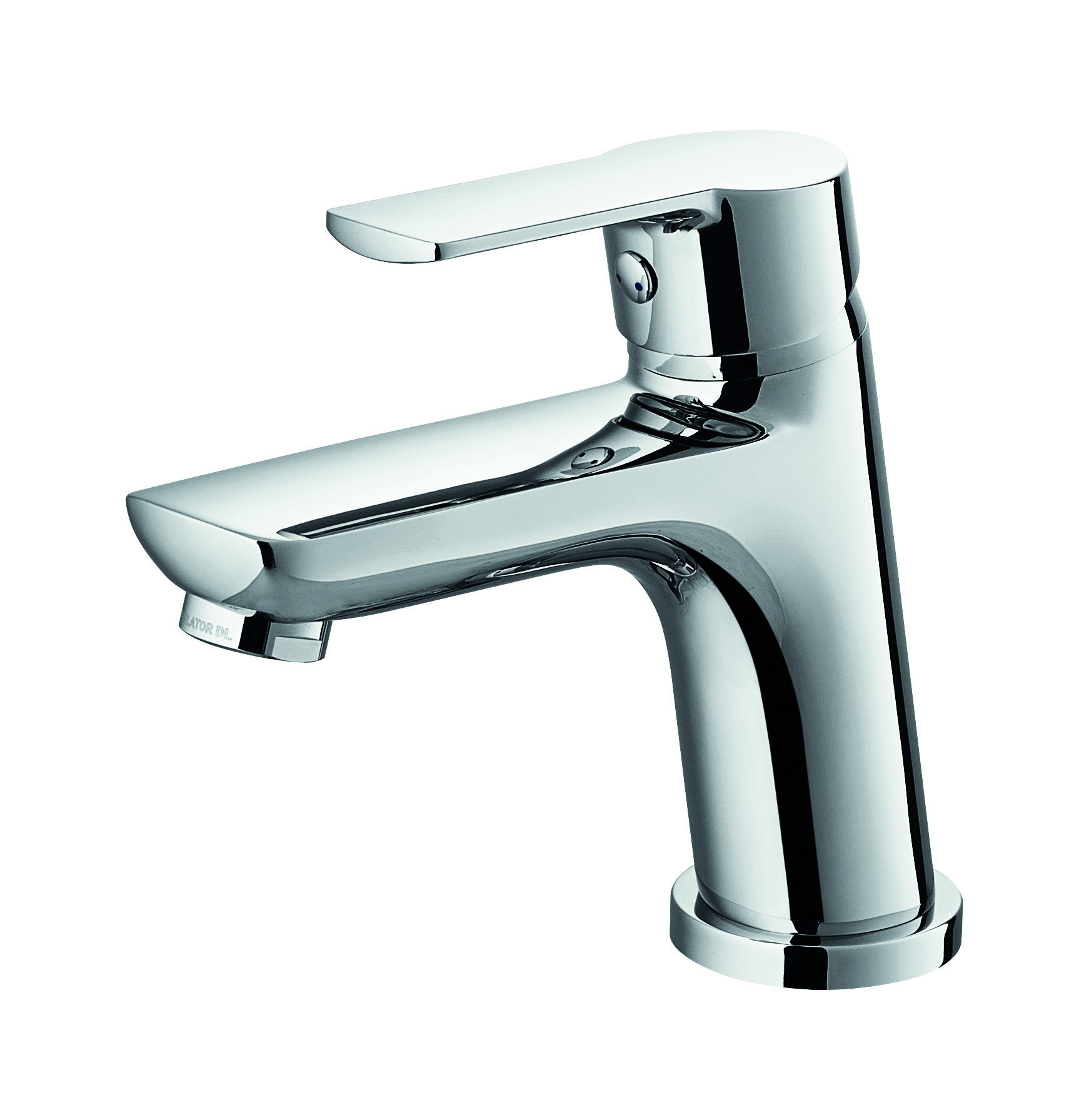Commercial Bathroom Wash Basin Faucet Single Metal Handle Chrome 142mm High
