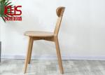 Rustic Light Wood Upholstered Dining Chairs With Mahogany Legs