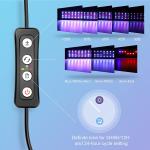 Adjustable Timer 14W Aquarium LED Light Sunrise Daylight Moonlight Mode