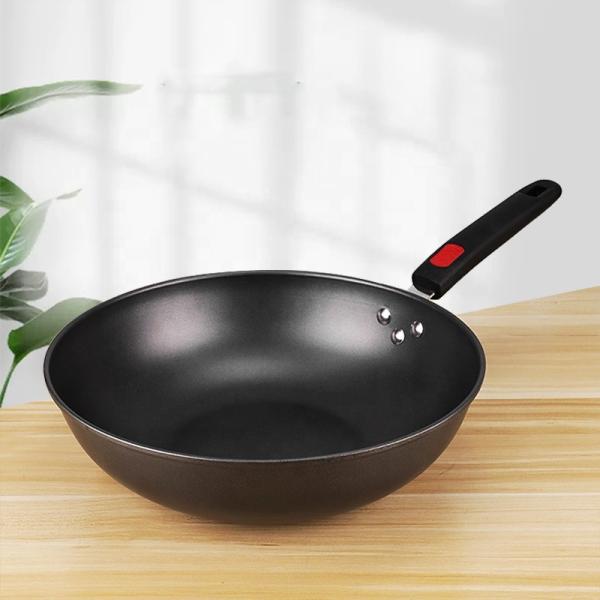 Factory Wholesale Black Fried Pan Cookware Cast Iron Non Stick Frying Pan With