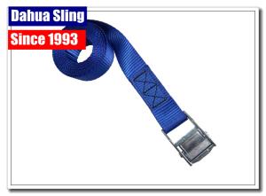 Quality Durable Cam Lock Tie Downs , Canoe Tie Down Straps With Zinc Plated Buckle wholesale