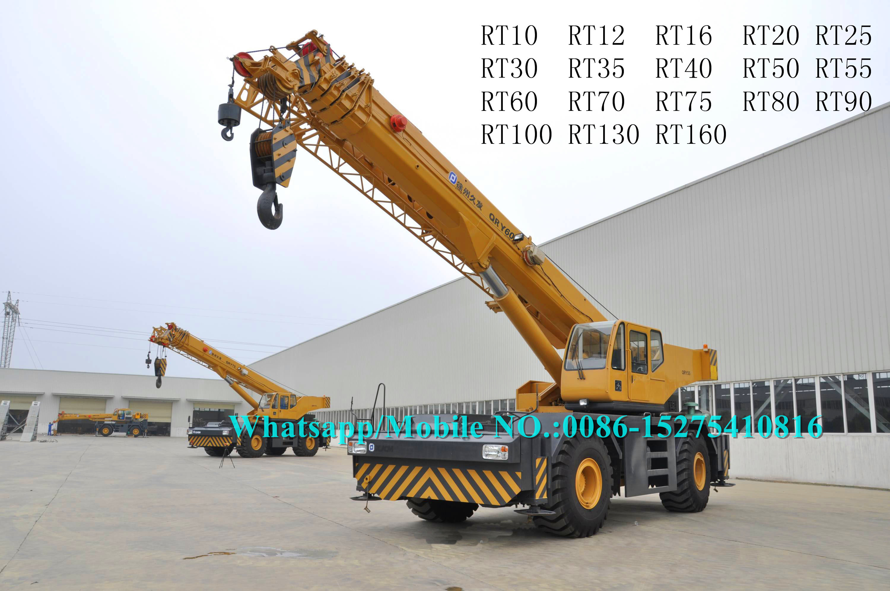 360° Unlimited Swing Boom Truck Crane XCMG 60 Ton Lifting Capacity RT60 RT60A