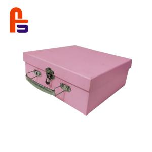 Quality Pink Color Baby 250gsm - 350gsm Ivory Board Materials Cardboard Suitcase Box wholesale