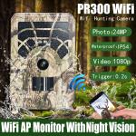 PR300A Wifi Hunting Camera IP56 Waterproof 36MP