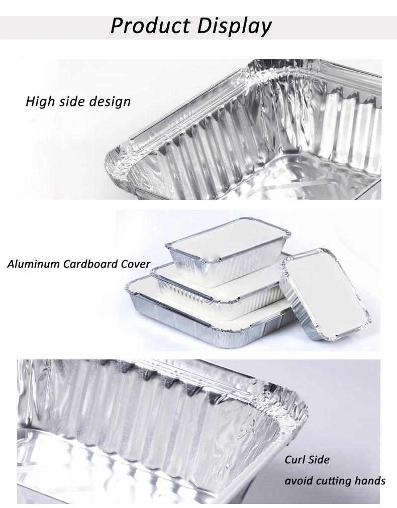 Silver Aluminum Pan Container With OEM Available For Performance