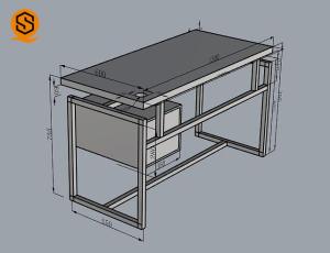 Quality SGS Solid Surface Office Furniture Artificial Stone Office Desk wholesale