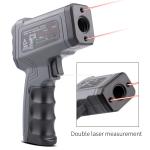 Kaemeasu Emissivity Adjustable Temperature Infrared Laser Thermometer Gun