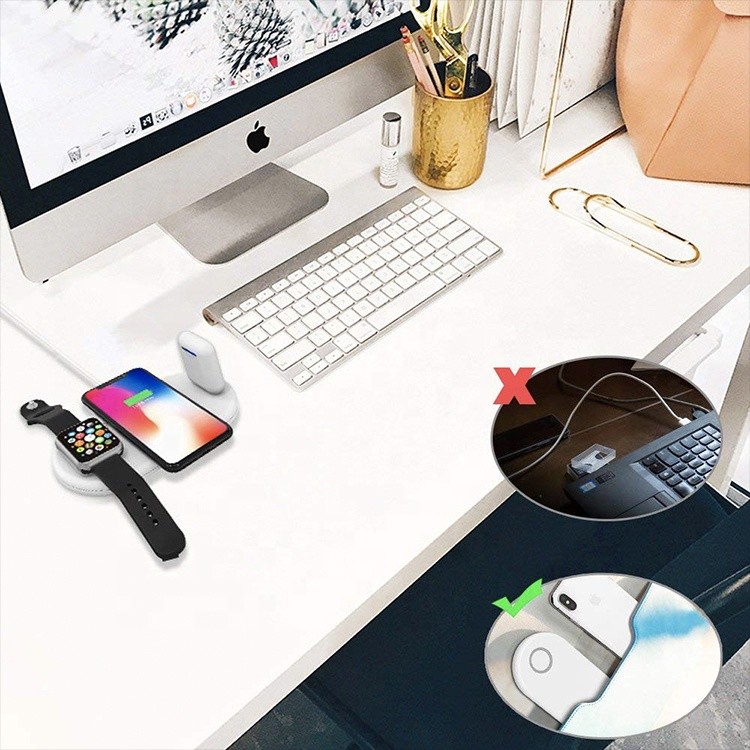 Airpods 10W 1.67A 3 In 1 Iphone Wireless Charging Standard