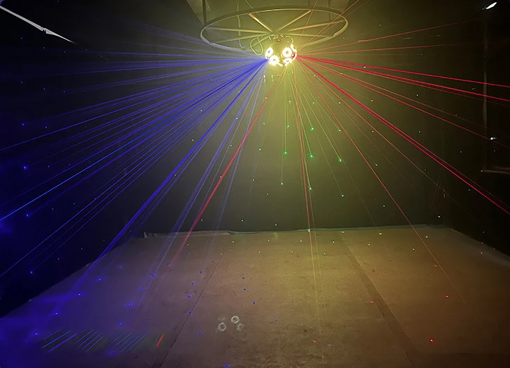 Outdoor LED Moving Head Lights with Disc Ball Party Birthday Function DMX Disco Lights