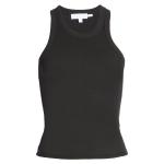 Customized Cotton Black Crewneck Gym Short Sleeve Women Tank Top Female