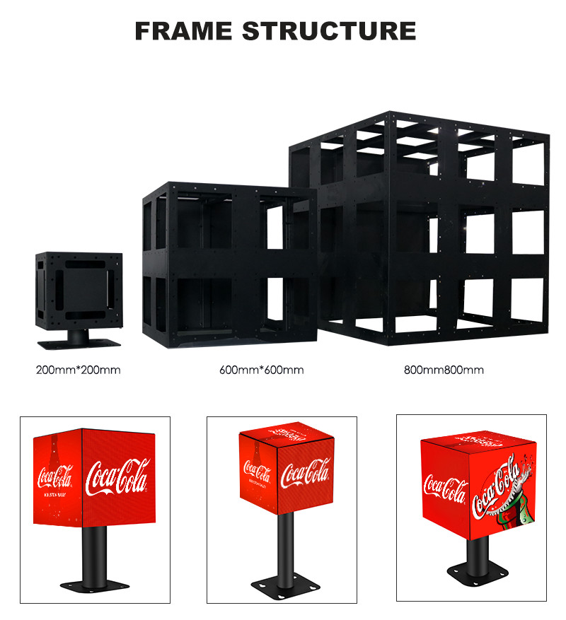 Indoor Custom P2.5mm Led Magic Cube , Video Screen Led Cube Display