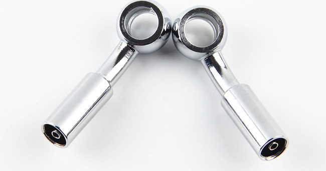 M10*1 Chromed Brake Hose Banjos For Motorcycle Use