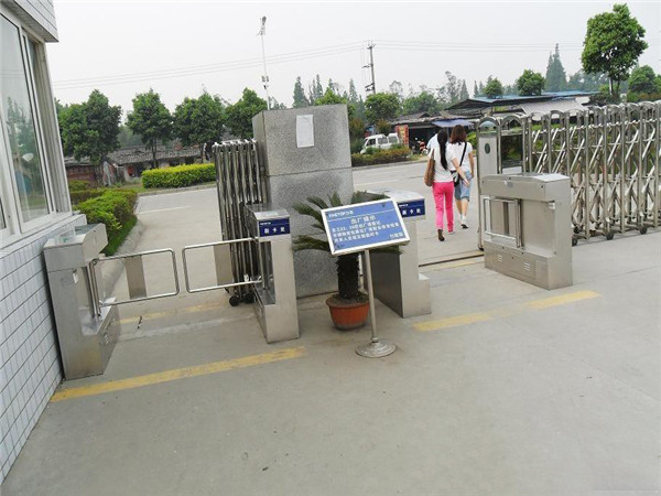 Subway / Metro Electronic Pedestrian Swing Gate Waist Height Turnstiles